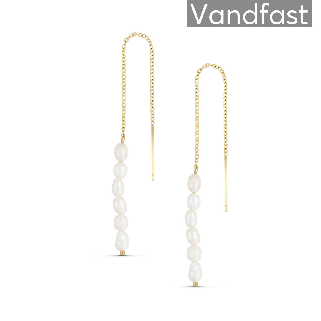 Annebrauner Ocean Pearl øreringe 18k Guldbelagt