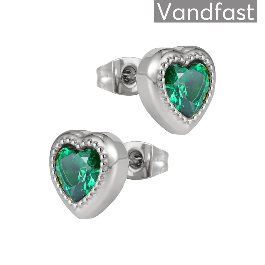 Annebrauner Passion Heart Green øreringe