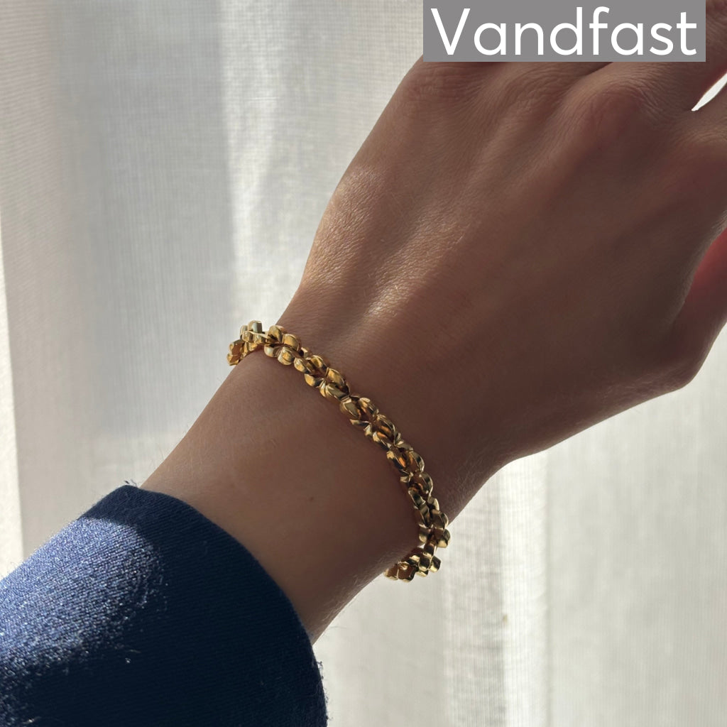 Annebrauner Saga Chain Armbånd 18k Guldbelagt