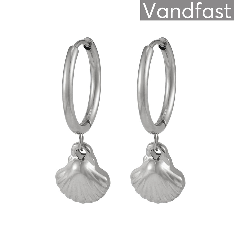 Annebrauner Shell Hoops øreringe