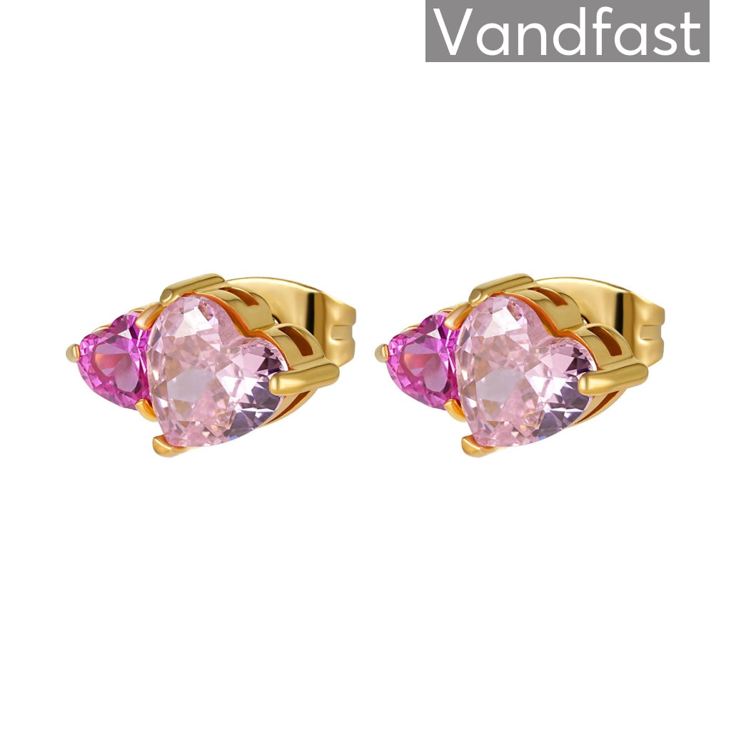 Annebrauner Venskabs Studs øreringe 18k Guldbelagt