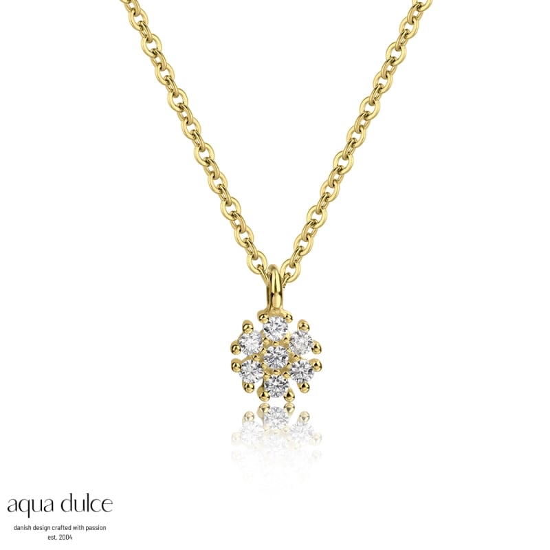 Flower Necklace Golden