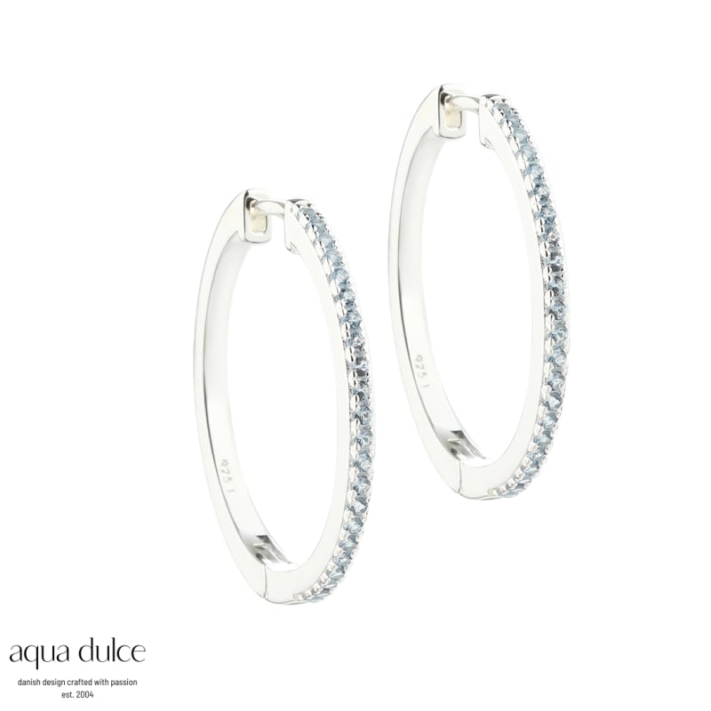 Ranva Sky X Large Hoop  Silver