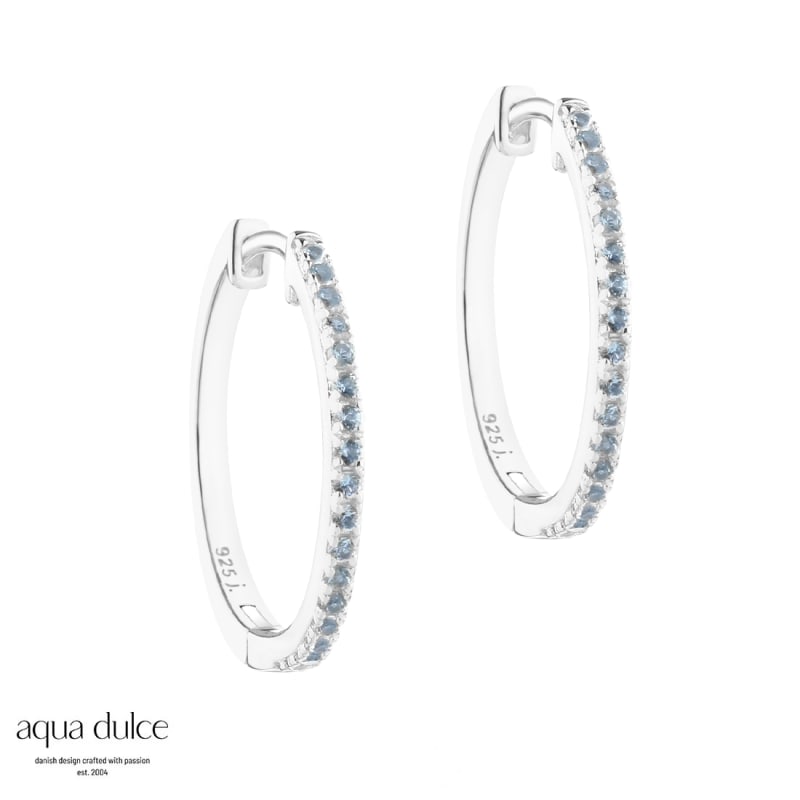 Ranva Sky Large Hoop  Silver