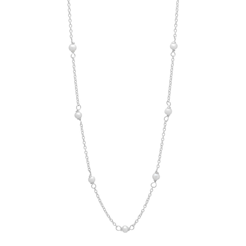 Pearly Necklace Silver