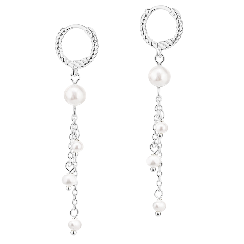 Christi Hoop  Silver
