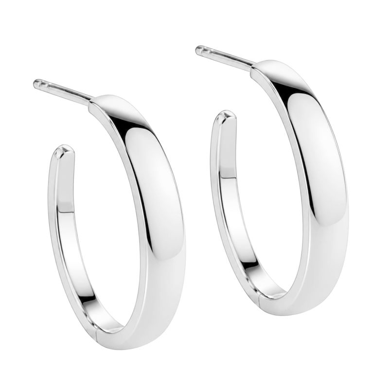 Bb Hoop Shiny Small 20 Mm  Silver