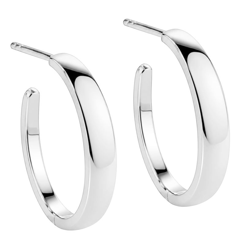 Bb Hoop Shiny Big 30 Mm  Silver