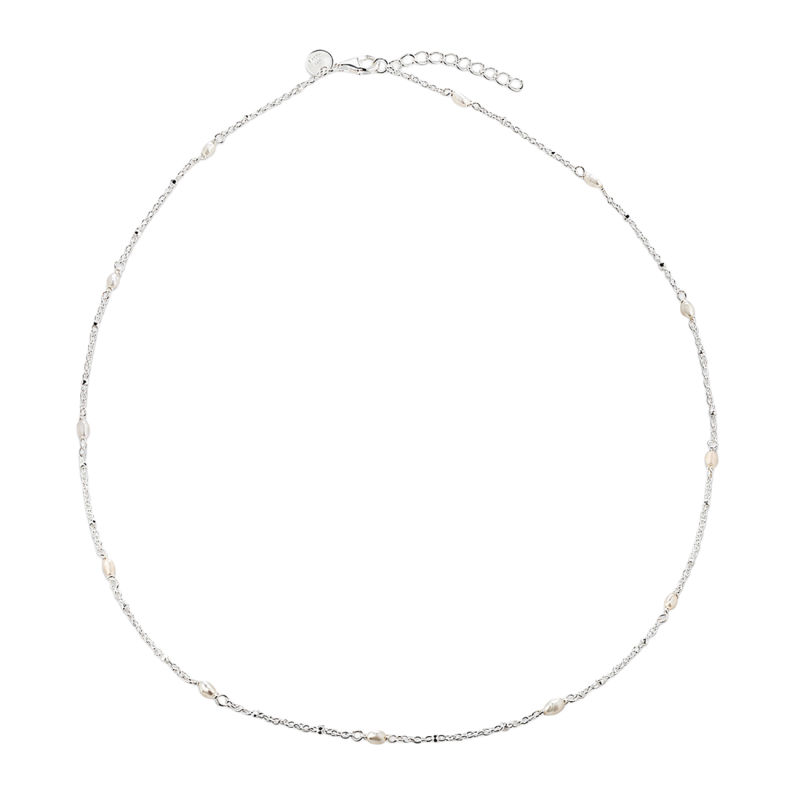 Rice Dots Necklace Silver