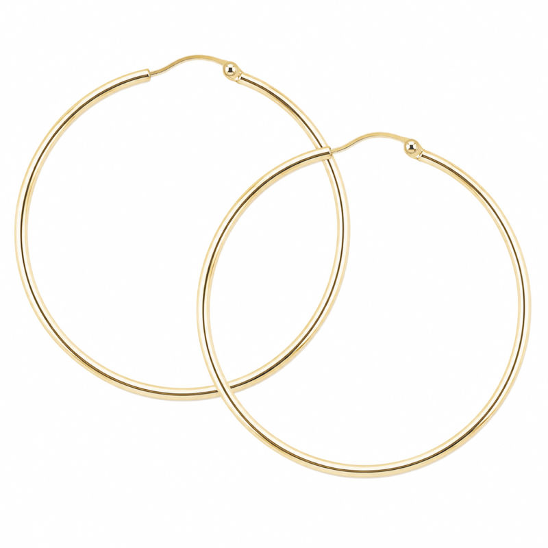 Ana Hoop Large 40 Mm  Golden