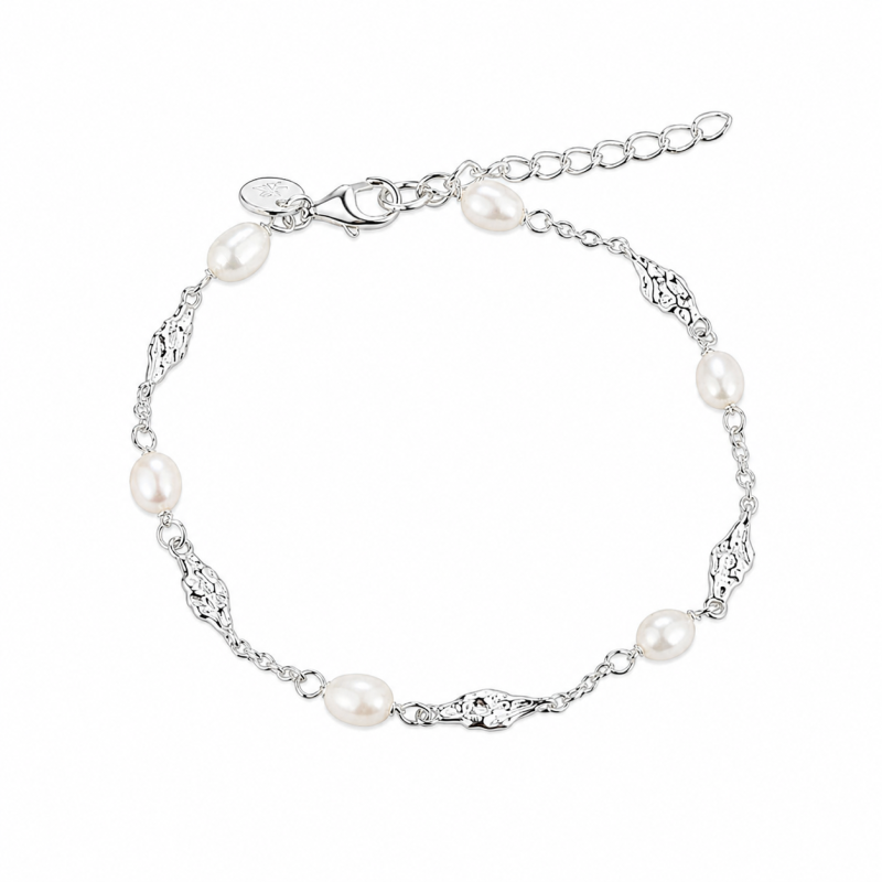 Milena Pearl Bracelet  Silver