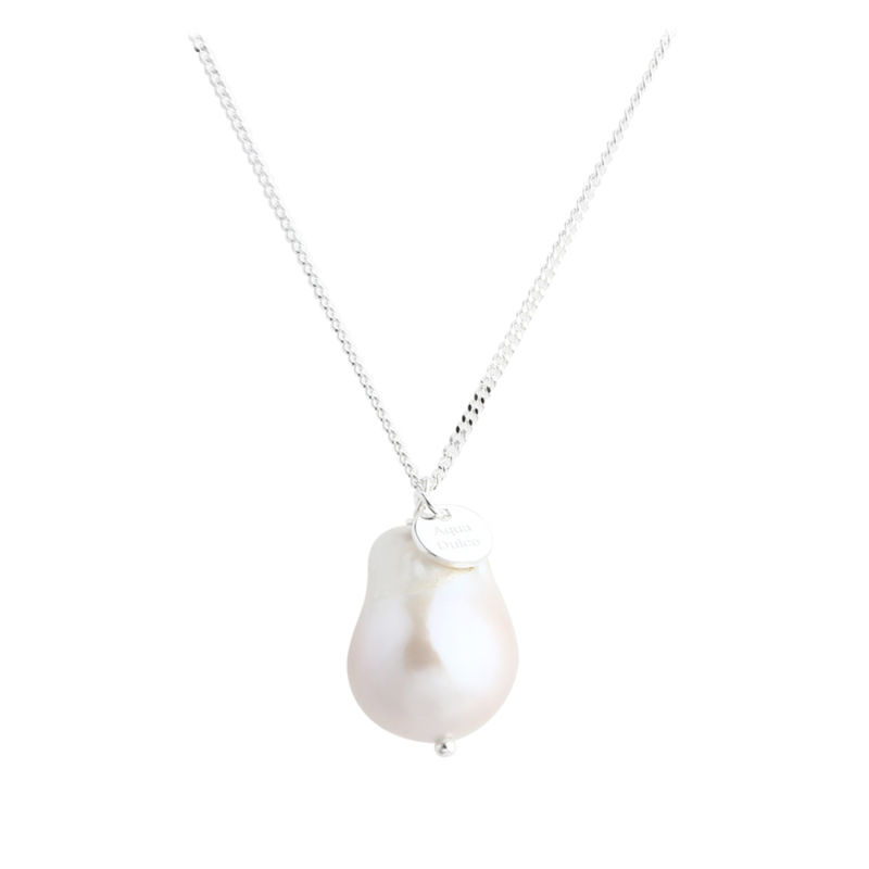 Barok Long Necklace  Silver