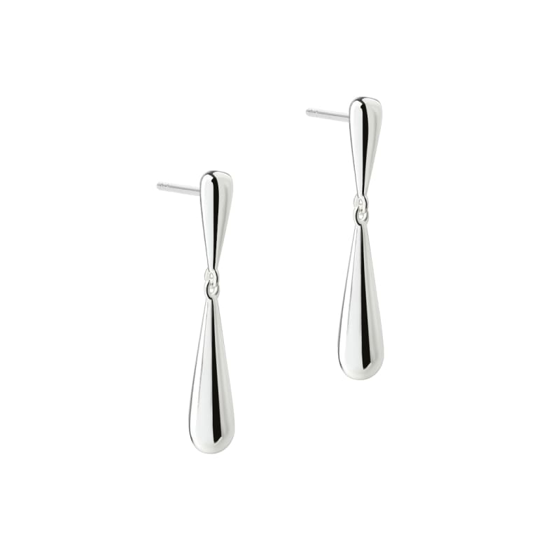 Shiny Drop Earstud  Silver