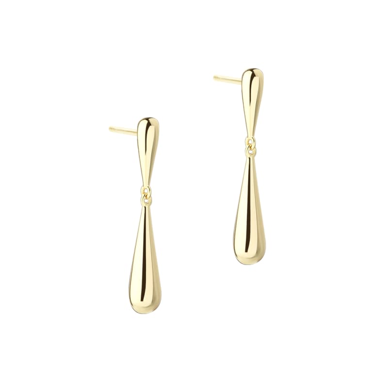 Shiny Drop Earstud  Golden