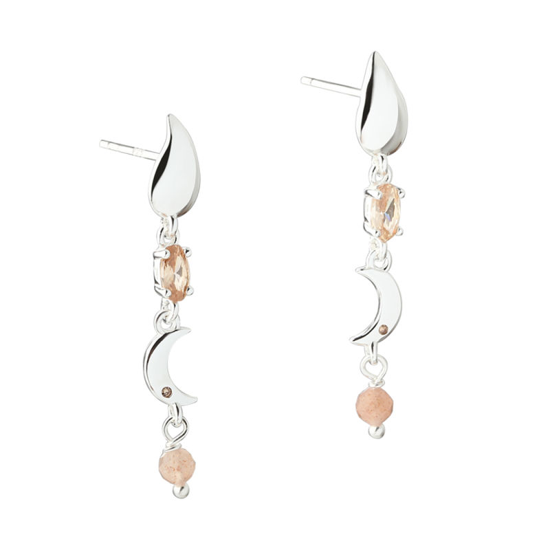 Blush Earstud  Silver