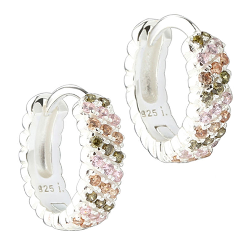 Blush Hoop 16 Mm  Silver