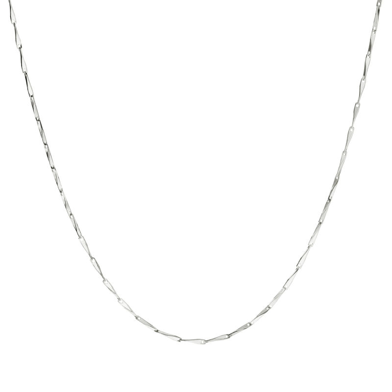 Twisty Necklace  Silver