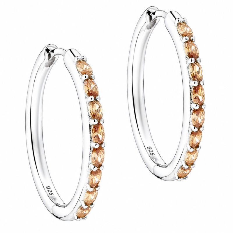 Champella Hoop 25 Mm  Silver