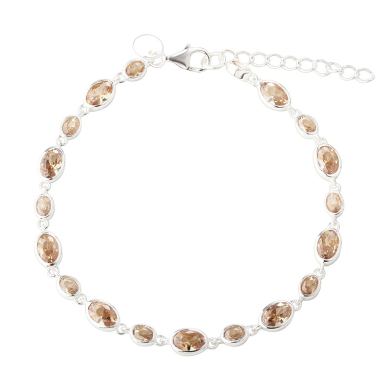 Champella Oval Bracelet   Silver