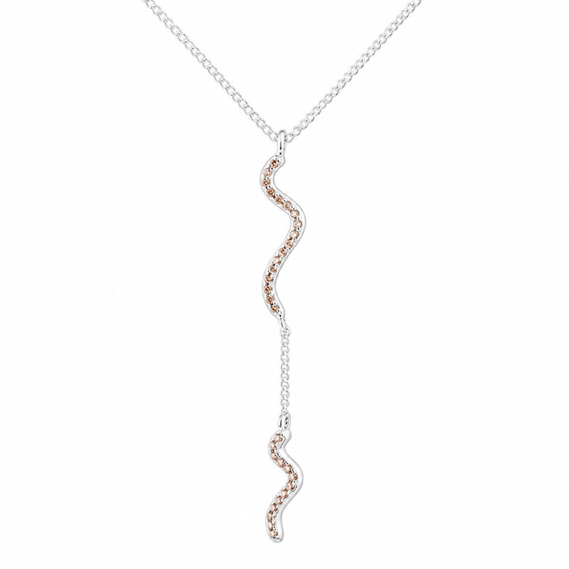 Curva Champagne Necklace  Silver