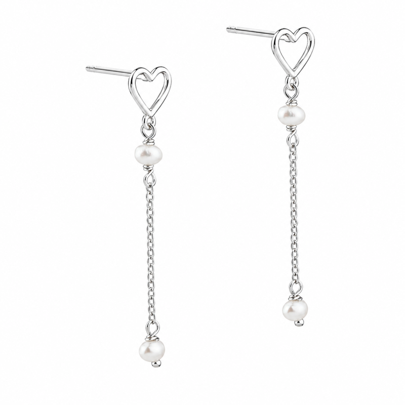 Alma Pearl Earstud  Silver