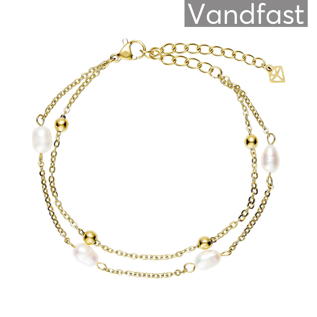 Annebrauner Florence Ball Armbånd 18k Guldbelagt
