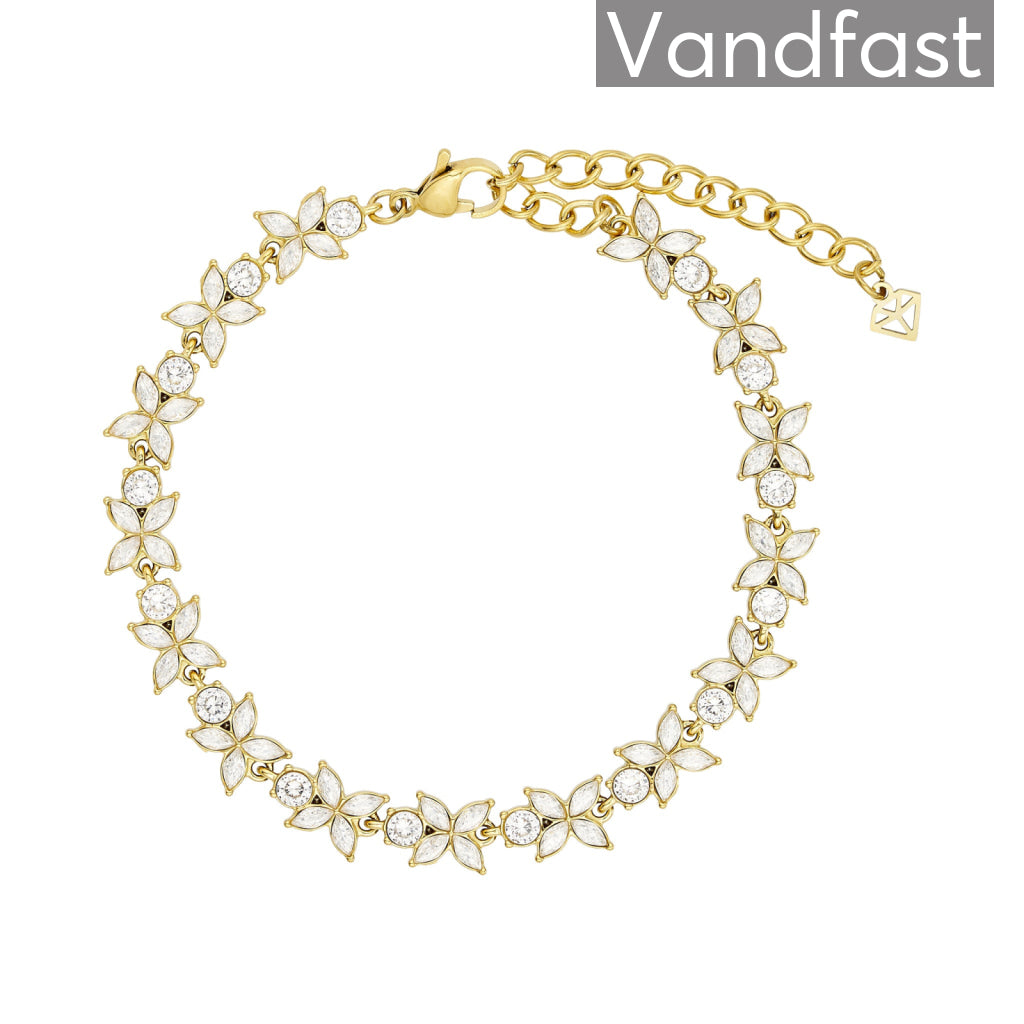 Annebrauner Galla Flower Armbånd 18k Guldbelagt