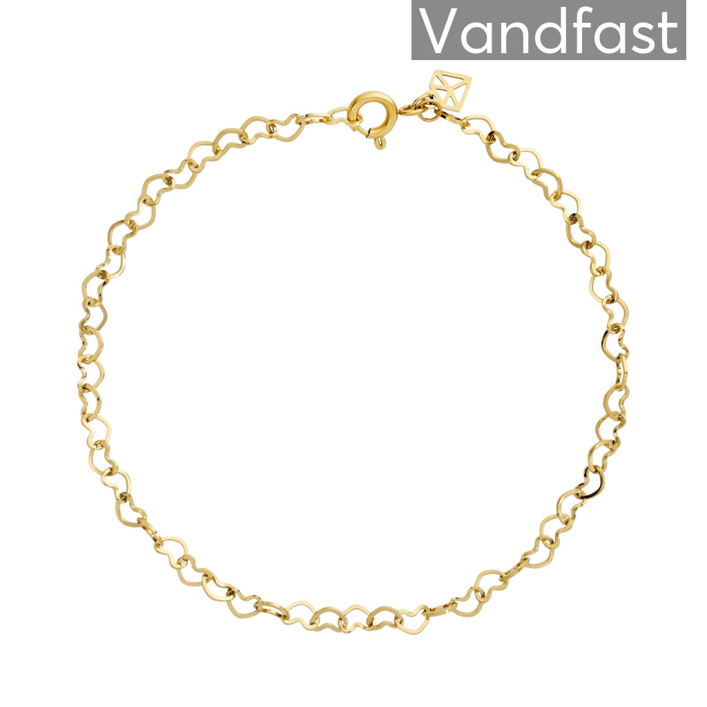 Annebrauner Heart Armbånd 18k Guldbelagt