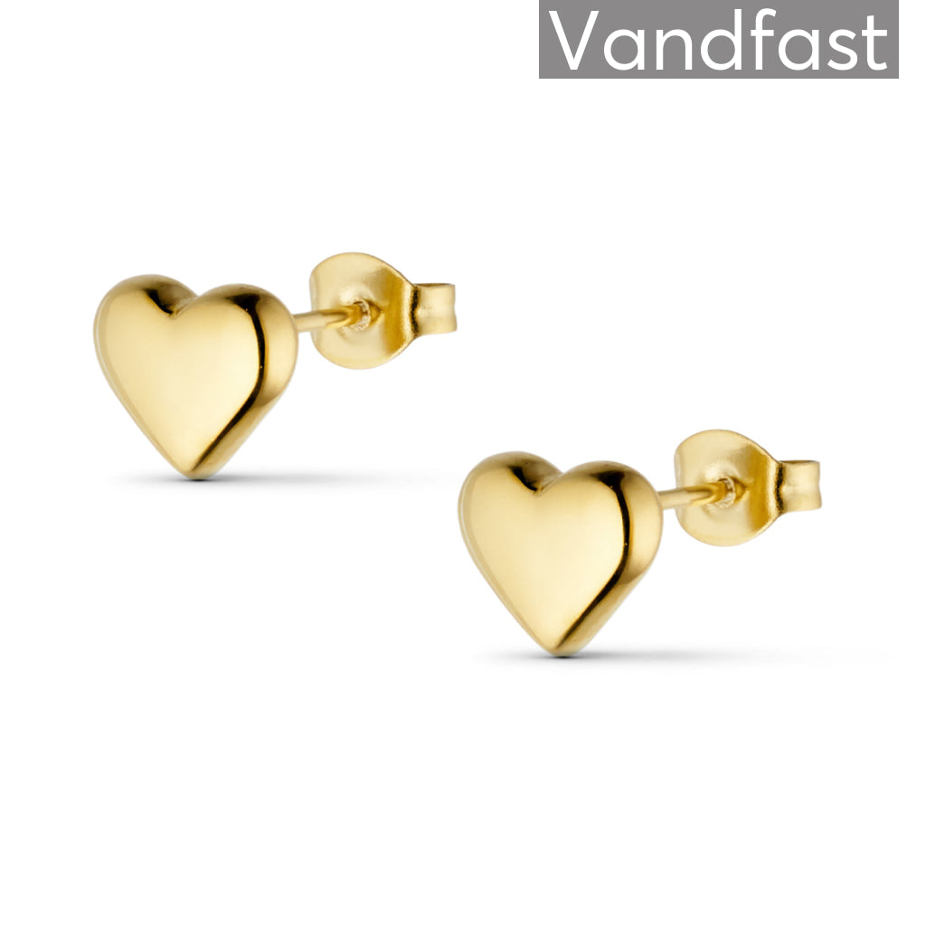 Annebrauner Palermo Heart øreringe 18k Guldbelagt