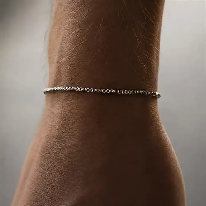 Steel Edge Armbånd  -  18mm Herre Armbånd I 316l ædelstål 18-20 Cm