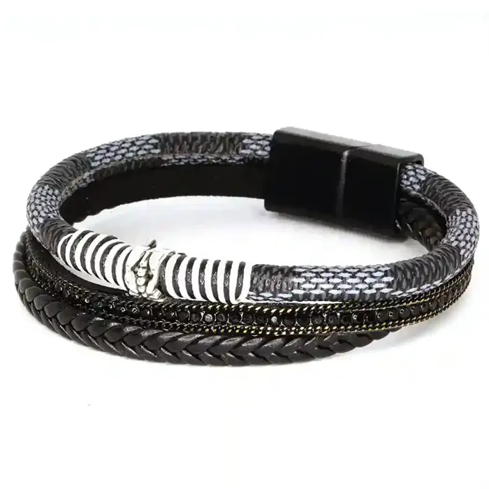 Urbani Steel Bracelet  -  Flettet Herre Armbånd 15 Cm 205 Cm