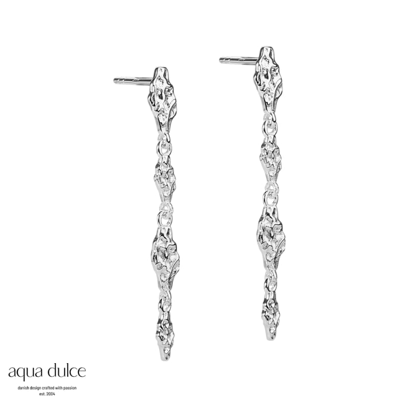 Mila Stud Long  Silver