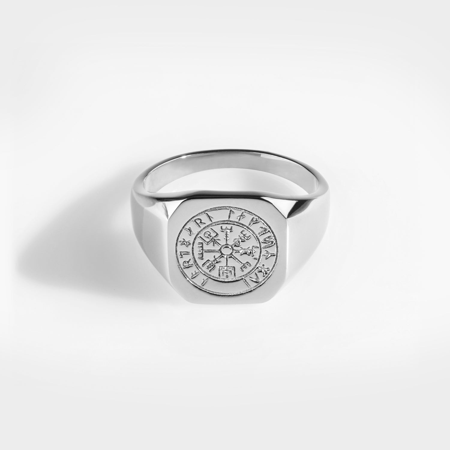 Vegvisir Signaturring Sølv - Str 6 - Herre - Northern Legacy