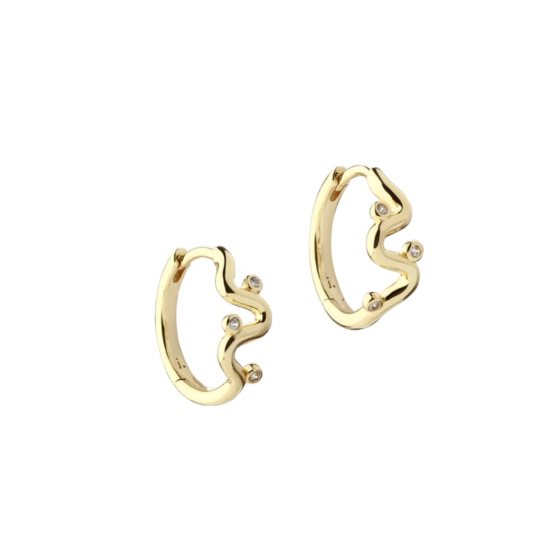 Wavy Hoop    Golden