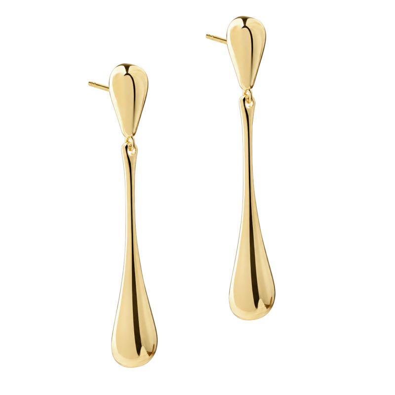 Shiny New Big Drop Earring  Golden