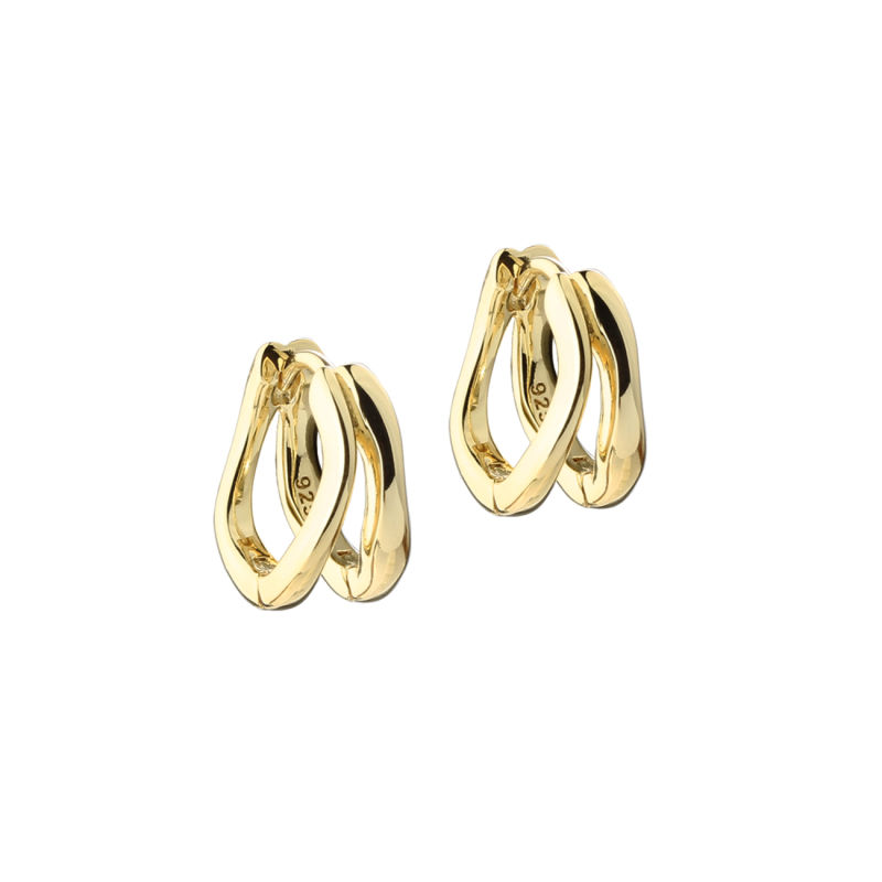 Sunella Simple Hoop 12 Mm  Golden