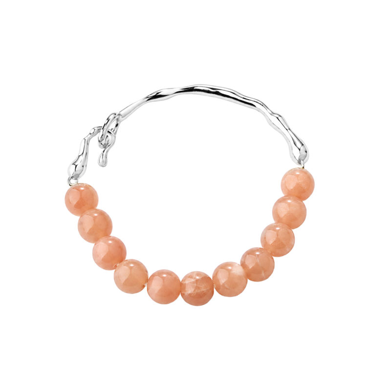 Sunella Semi Bangle  Silver