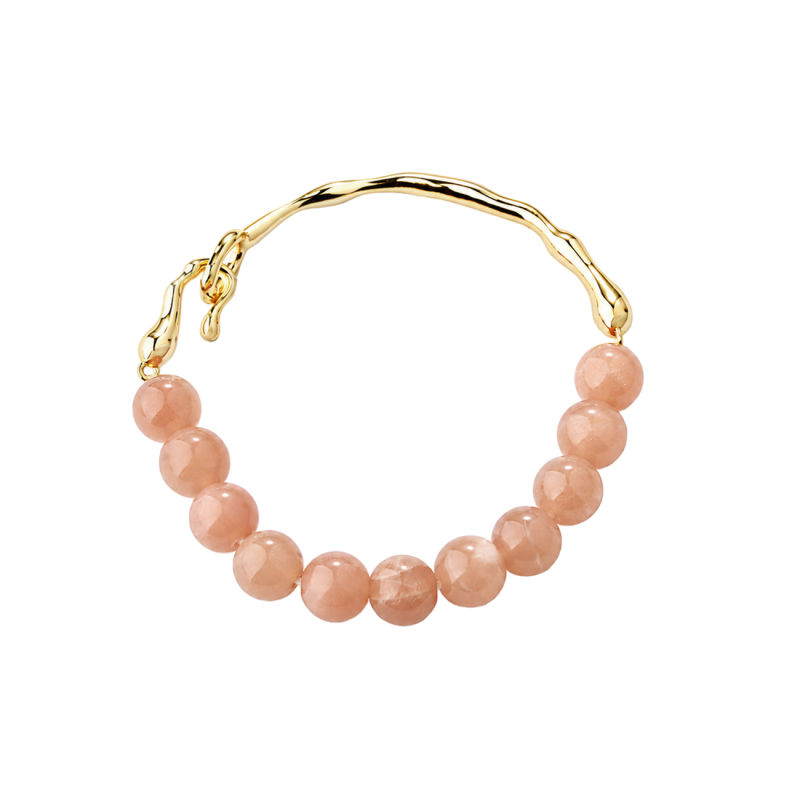 Sunella Semi Bangle  Golden