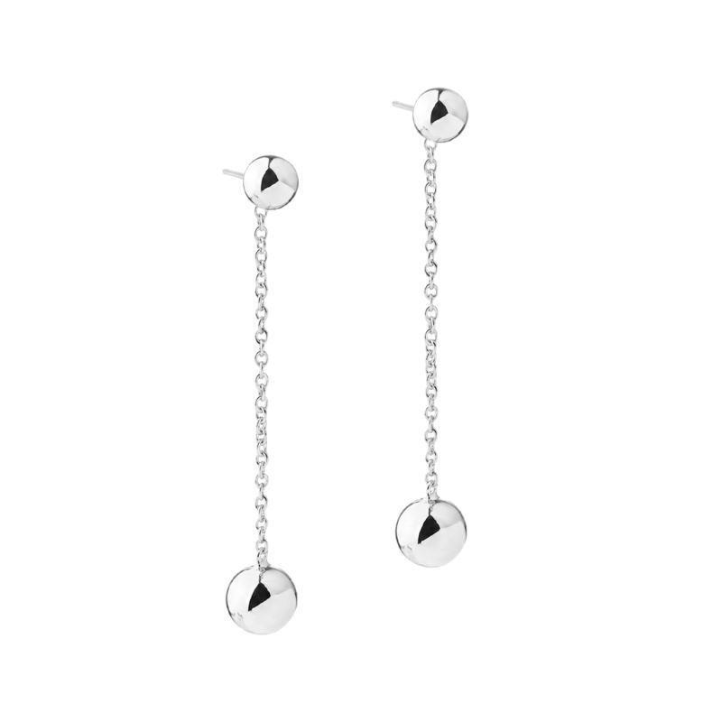 Alba Earstud Long  Silver