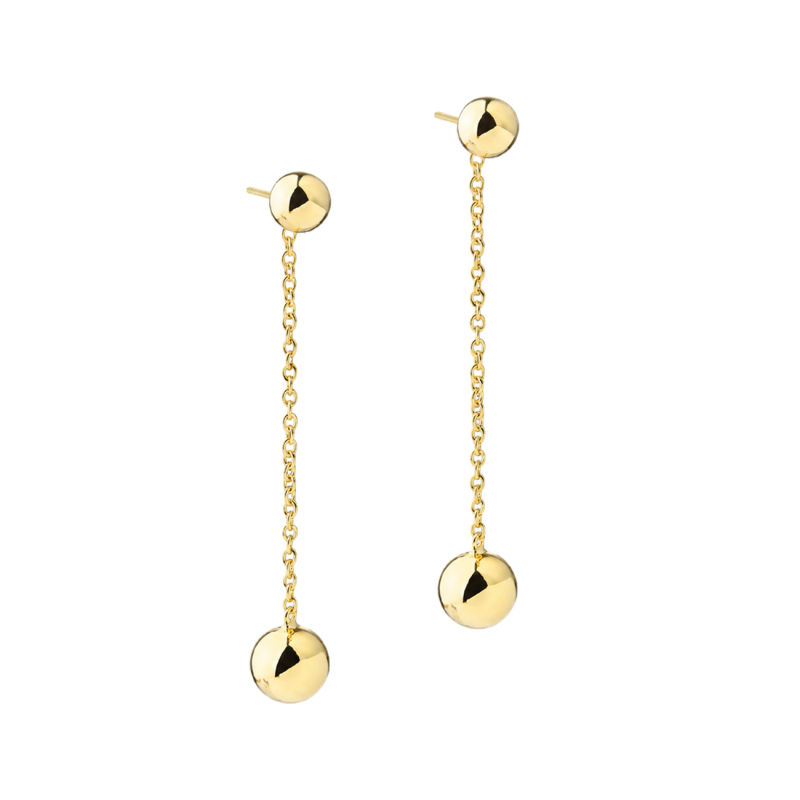 Alba Earstud Long  Golden