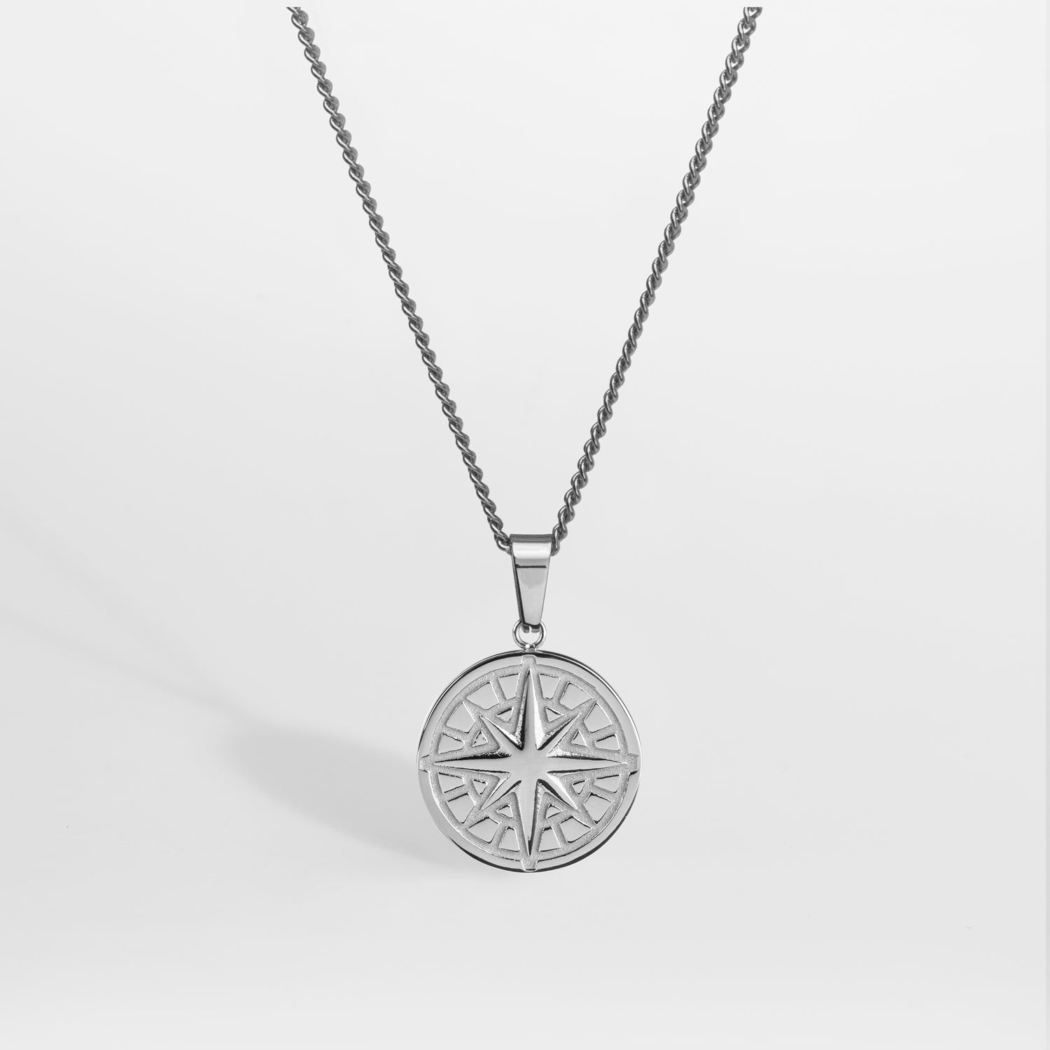 Compass Pendant 20 Sølv - 60 Cm - Herre - Northern Legacy