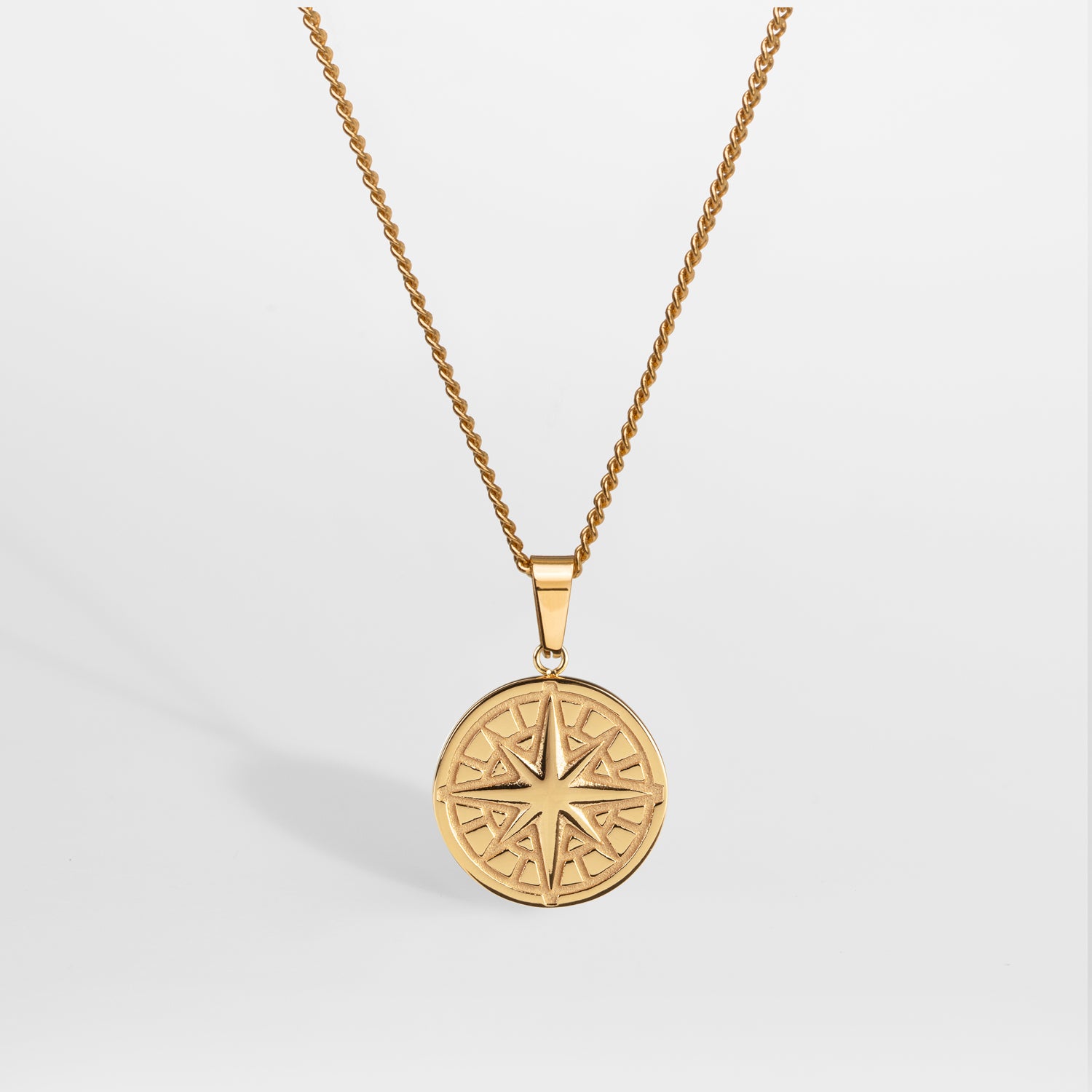 Compass Pendant 20 Guld - 60 Cm - Herre - Northern Legacy