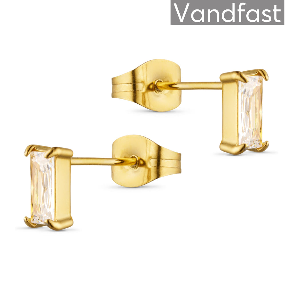 Annebrauner Empress 3x6mm øreringe 18k Guldbelagt