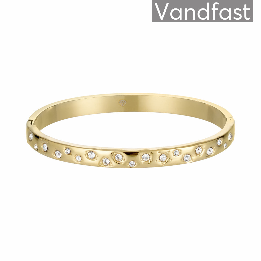 Annebrauner Zirconia Bangle Armbånd 18k Guldbelagt