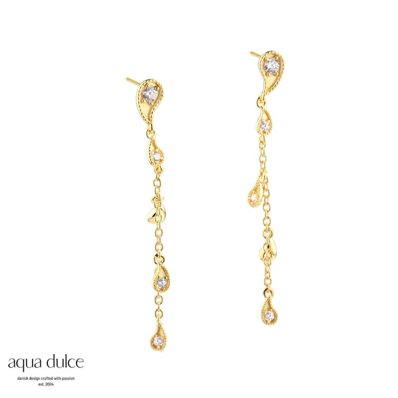 Long Vims Earring Golden