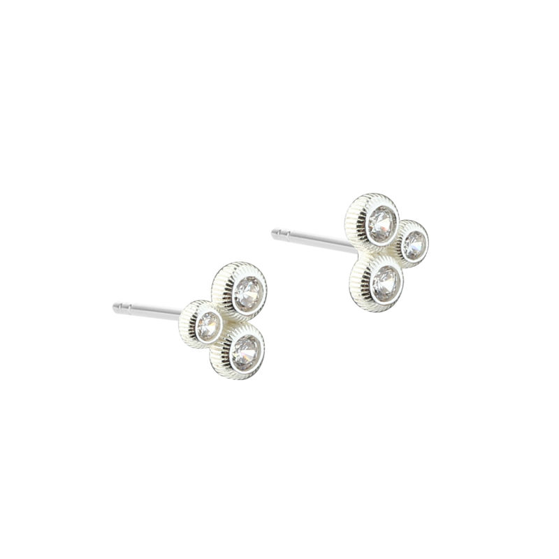 Whisper Dot Earring   Silver