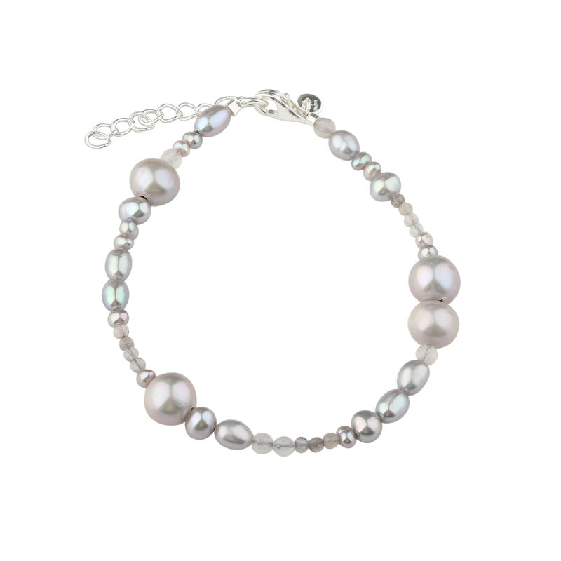 Whisper Pearl Bracelet  Silver