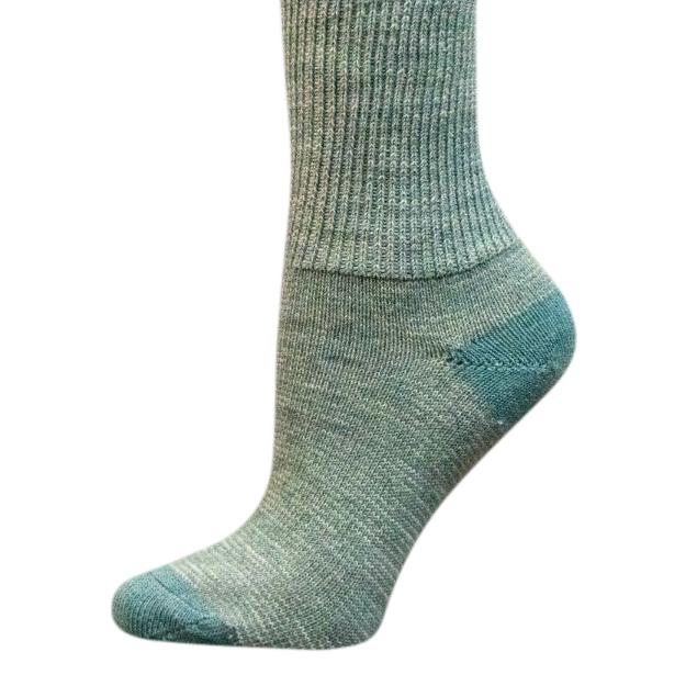 Alpaca Strømper Mintgrøn Str 34-48 Bløde Og Lunde Sokker 70 Baby Alpaka 30 Nylon - Størrelse 18-21