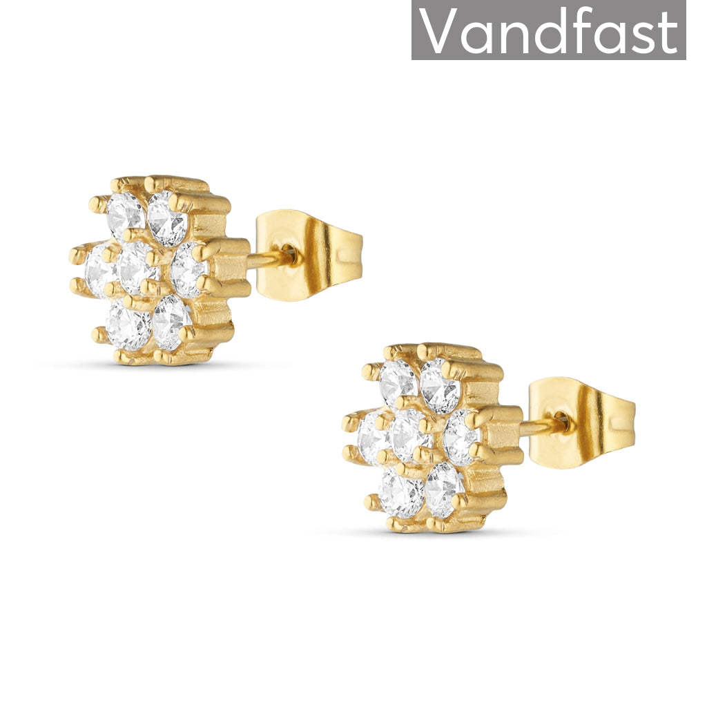 Annebrauner Flower ørestikker 18k Guldbelagt
