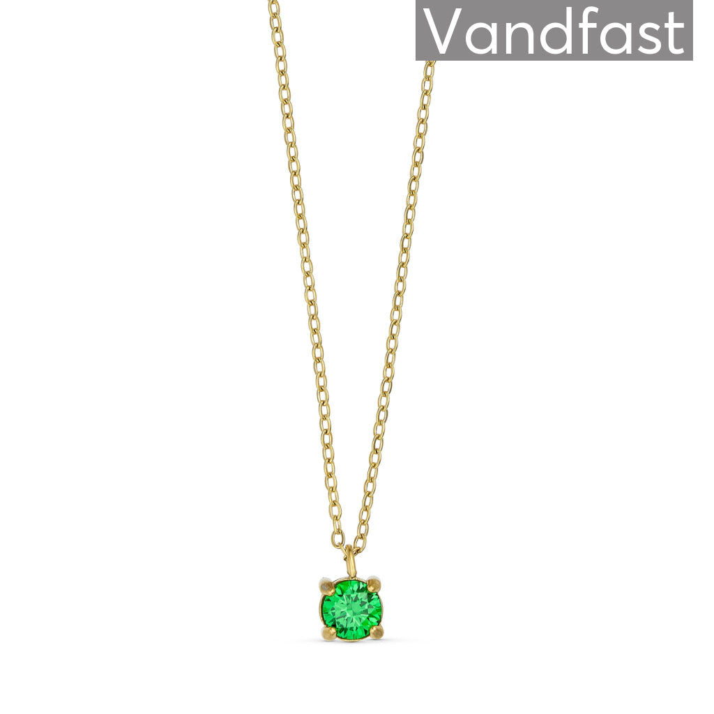 Annebrauner Princess Halskæde Green 18k Guldbelagt